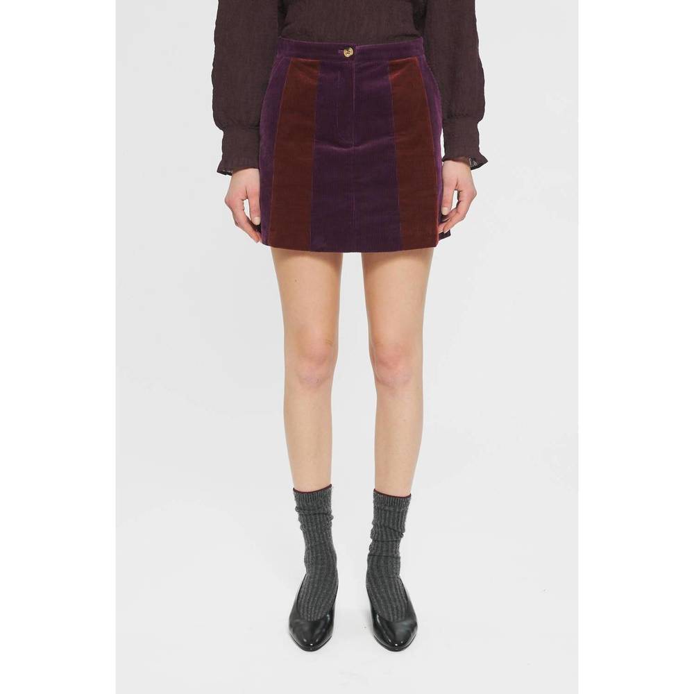 NEW ANTIK BATIK rusty mini skirt in purple - Picture 2 of 4